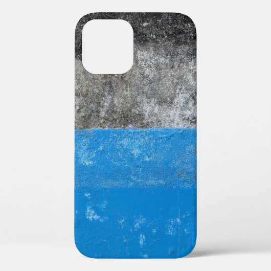 Blauw en wit abstract schilderij Case-Mate iPhone case (Achterkant)