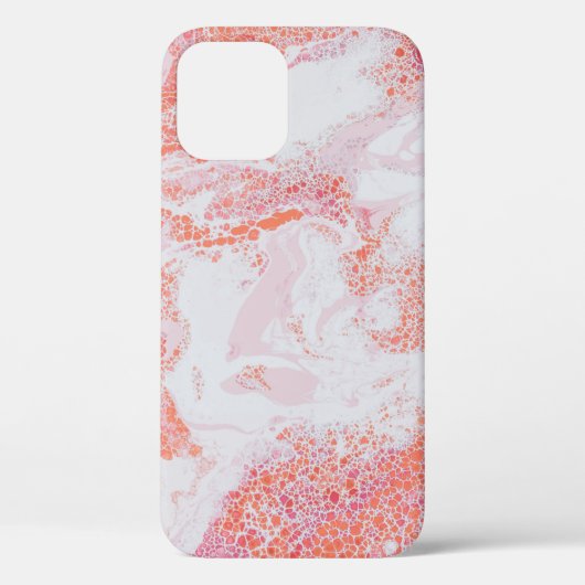 Blauw en wit abstract schilderij Case-Mate iPhone case (Achterkant)