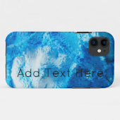 Blauw en wit, Abstracte kunst Case-Mate iPhone Case (Achterkant (horizontaal))