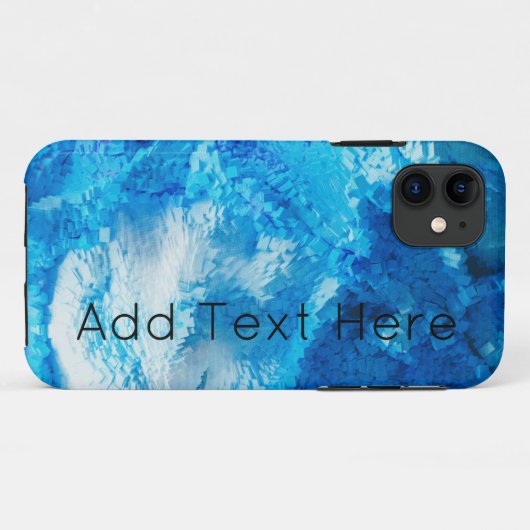 Blauw en wit, Abstracte kunst Case-Mate iPhone Case (Achterkant (horizontaal))