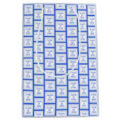 Blauw en Wit Afstudeertas | 2026 Medium Cadeauzakje (Voorkant)