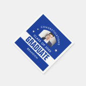 Blauw en wit Afstuderen Aangepast Servet (Hoek)