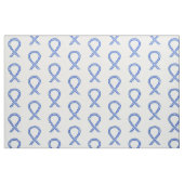 Blauw en wit ALS Awareness Ribbon Custom Fabric Stof (Fat Quarter)