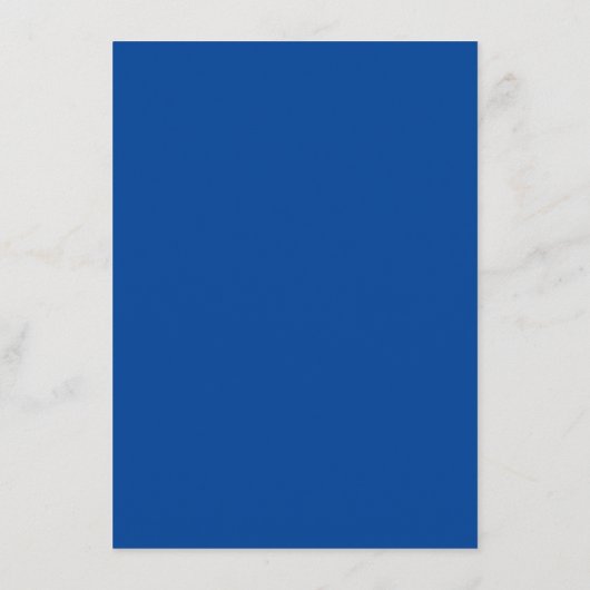 Blauw en Wit Amalfi Stijl Bruiloft Menu (Achterkant)