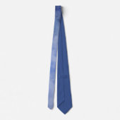 Blauw en Wit Aquarel Stropdas (Achterkant)