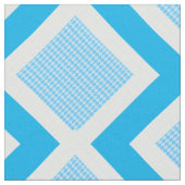 Blauw en Wit Argyle Print Chevron stof (Close Up)