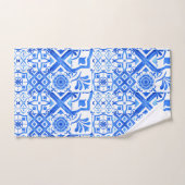 Blauw en wit Azulejo Spaans Azul Pattern Bad Handdoek (Handdoek)