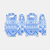 Blauw en wit Azulejo Spaans Azul Pattern Bedankdoosjes (Uitgevouwen)