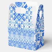 Blauw en wit Azulejo Spaans Azul Pattern Bedankdoosjes (Geopend)