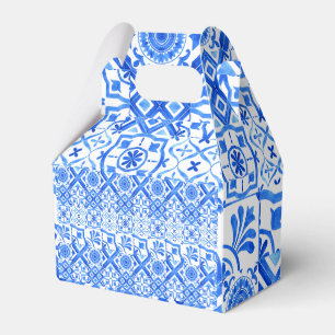 Blauw en wit Azulejo Spaans Azul Pattern Bedankdoosjes