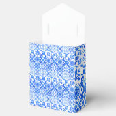 Blauw en wit Azulejo Spaans Azul Pattern Bedankdoosjes (Geopend)