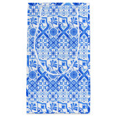 Blauw en wit Azulejo Spaans Azul Pattern Klein Cadeauzakje (Voorkant)