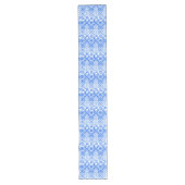Blauw en wit Azulejo Spaans Azul Pattern Lange Tafelloper (Voorkant)
