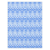 Blauw en wit Azulejo Spaans Azul Pattern Tafelkleed (Voorkant)