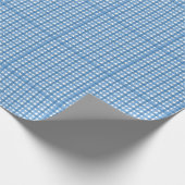 Blauw en wit Baby shower Gift Wrap Papier (Hoek)