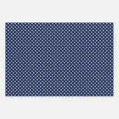 Blauw en wit Baby shower Inpakpapier Vel (Voorkant 2)