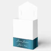 Blauw en wit baptisme bedankdoosjes (Geopend)