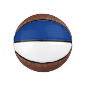 Blauw en wit basketbal (Voorkant)