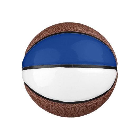 Blauw en wit basketbal (Voorkant)