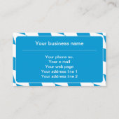 Blauw en wit Beierse vlagpatroon Visitekaartje (Voorkant)