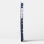 Blauw en wit betongebouw Case-Mate iPhone case (Achterkant / Links)