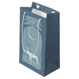 Blauw en wit bier in de Keltische boskunst Klein Cadeauzakje