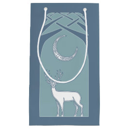 Blauw en wit bier in de Keltische boskunst Klein Cadeauzakje