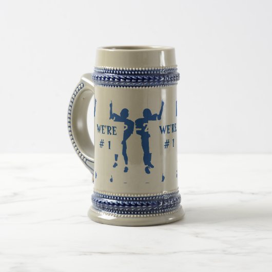BLAUW EN WIT BIERPUL (Voorkant links)