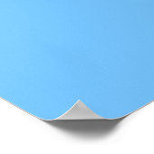 Blauw en wit blad skelet lijnkunst poster (Hoek)