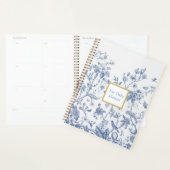  Blauw en Wit Bloemen Chinoiserie Notitieboek (Display)