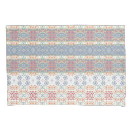 Blauw en wit, bloemperk kussensloop