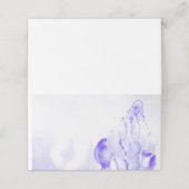 Blauw en wit Bluebonnet ontwerp Plaatskaartje (Buitenkant ongevouwen)