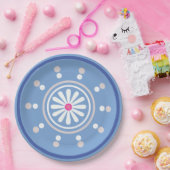 Blauw en wit Bord (Feest)