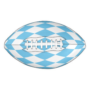 Blauw en wit Boven-Beieren ruitpatroon vlag American Football