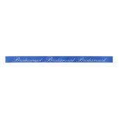 Blauw en wit bruidsmeisje lint (Voorkant)