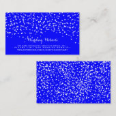 Blauw en wit bruiloft Confetti Informatiekaartje (Voorkant / Achterkant)