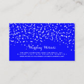 Blauw en wit bruiloft Confetti Informatiekaartje (Voorkant)