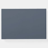 Blauw en wit-bruiloft gastenboek (Achterkant)