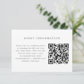 Blauw en wit bruiloft uitnodiging invoegen Kaart (Staand voorkant)