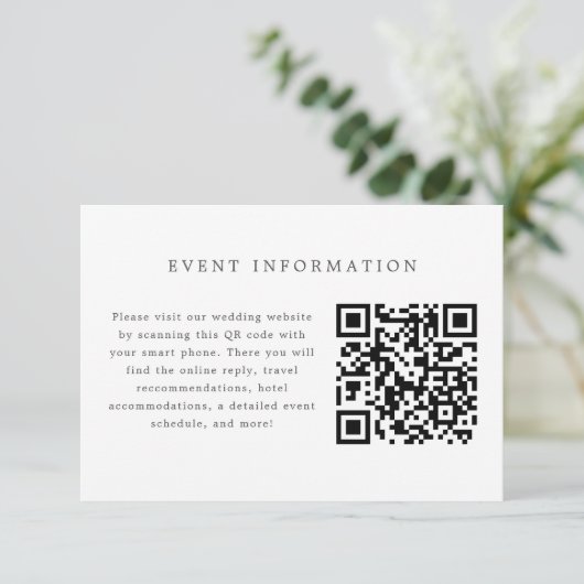 Blauw en wit bruiloft uitnodiging invoegen Kaart (Staand voorkant)