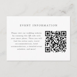 Blauw en wit bruiloft uitnodiging invoegen Kaart