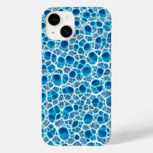 Blauw en wit, bruisend, Abstracte ijsmozaïek Case-Mate iPhone 14 Hoesje