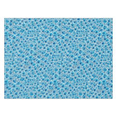 Blauw en wit, bruisend, Abstracte ijsmozaïek Tafelkleed (Voorkant (Horizontaal))
