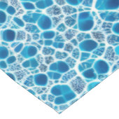 Blauw en wit, bruisend, Abstracte ijsmozaïek Tafelkleed (Gekanteld)