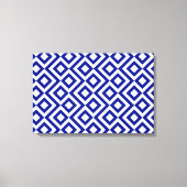 Blauw en wit canvas afdruk (Voorkant)