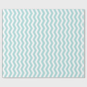 Blauw en wit Chevron Pattern Cadeaupapier (Vlak)