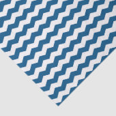 Blauw en wit Chevron Tissuepapier (Detail)