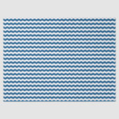 Blauw en wit Chevron Tissuepapier (Voorkant)