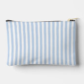 Blauw en Wit Chic Strepen Monogram Etui (Achterkant)