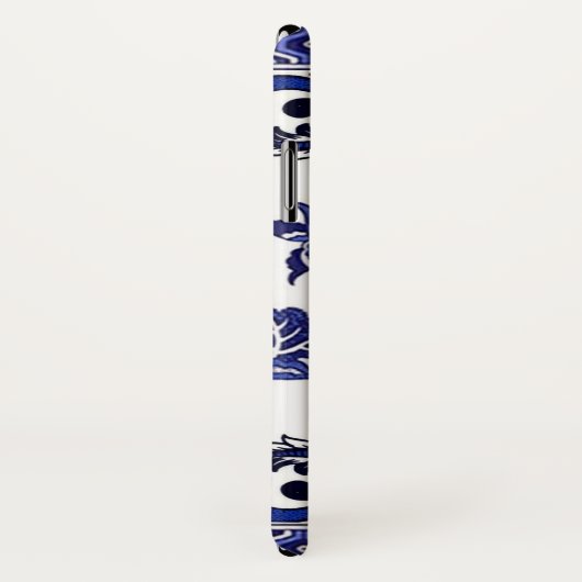 Blauw en wit China Blauw Willow Design Case-Mate iPhone Case (Achterkant / rechts)